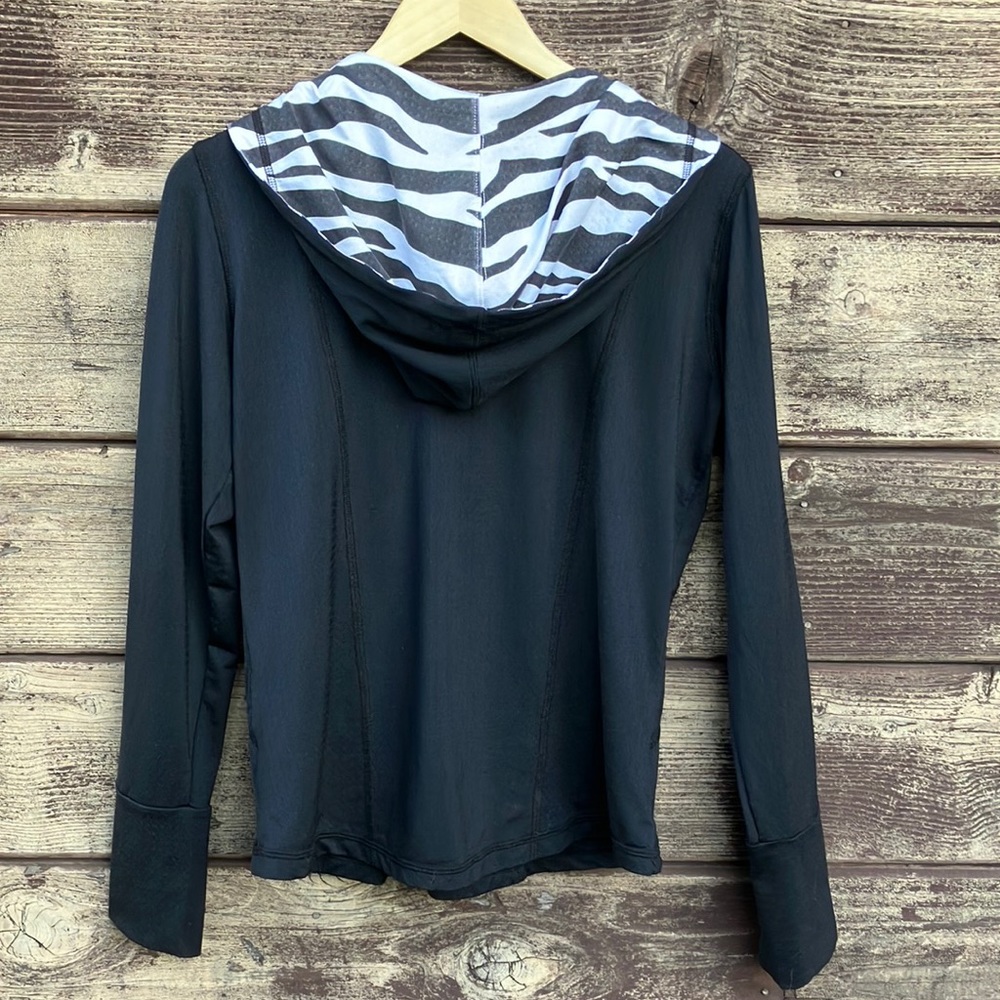 San Soleil Zebra print Hoodie